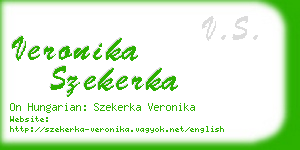 veronika szekerka business card